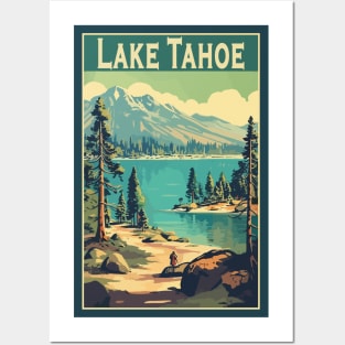 Lake Tahoe National Park Vintage Travel Poster Posters and Art